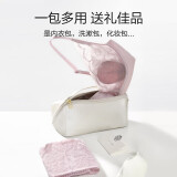 爱慕【氧气小花瓣】礼盒薄款净痕520送女友软支撑内衣裤套装
