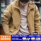 马登工装美式复古连帽羽绒服男春冬加厚保暖外套90白鸭绒男士防寒衣服 卡其色 【男士羽绒服冬季/羽绒服短款/加厚面包服】 S （100-120斤）