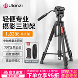 优篮子【Ulanzi】VT02铝合金专业三脚架全景阻尼云台单反相机手机直播便携拍照摄影摄像vlog户外旅行支架 【爆款】VT-02（赠冷靴手机夹）