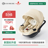 怡戈（Ekobebe）新生婴儿0-15个月提篮式安全座椅汽车用宝宝便携车载i-size麦浪米