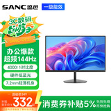 SANC盛色21.45英寸显示器 144Hz流畅办公 硬件低蓝光广色域 不闪屏可壁挂 电脑显示监控屏幕 OF22