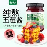 云山半纯熬五莓果酱蓝莓酱草莓树莓蔓越莓90%果肉儿童0添加面包涂抹150g