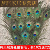 欧格达（OUGEDA）孔雀尾羽毛天然真孔雀羽毛翎尾大眼睛 客厅摆件花瓶插花装饰品diy 70-80大眼6根+90-100大眼6根