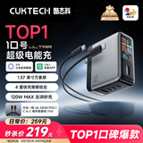 CUKTECH酷态科10号超级电能充Ultra氮化镓充电器120W多口快充头接入米家APP兼容PPS100W笔记本小米/苹果17