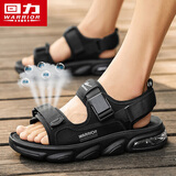 回力(Warrior)凉鞋 男鞋夏季透气运动休闲户外沙滩凉鞋子男1573黑色39