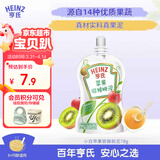 亨氏（Heinz）宝宝辅食 婴儿果泥 果汁泥 超金果泥营养苹果猕猴桃泥78g
