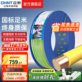 正泰（CHNT）电线铜芯电缆电源线BV1.5/2.5/4平方6平方国标纯铜家装硬电线 双色BV6（100米）