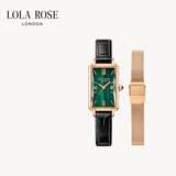 LOLA ROSE罗拉玫瑰蛮腰小绿表手表女士时尚简约轻奢高级感女表生日礼物女生