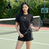 阿迪达斯时尚潮流运动透气舒适女装休闲运动跑步短裤GP5566 黑色 M