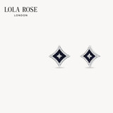 LOLA ROSE罗拉玫瑰闪星银耳钉耳环耳饰女气质生日礼物送女友