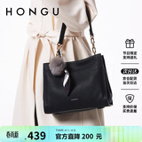 红谷包包女头层牛皮单肩斜挎包通勤气质手提包女士包 生日礼物送女友