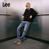 Lee726舒适直筒丹宁复古水洗蓝色男牛仔裤休闲潮流