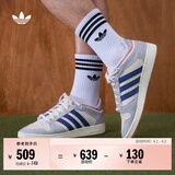 adidas CENTENNIAL RM休闲篮球风运动板鞋男女阿迪达斯官方三叶草 符点灰/汉玉白/蓝色   36.5