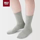 MUJI男女通用 合脚直角 袜口无橡筋袜 袜子 灰色 6s 均码 23-25cm