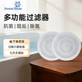 Aroma Sense淋浴花洒过滤棉配件过滤除氯净水滤芯阻垢活性炭碳盒 ARO-多功能过滤器*2