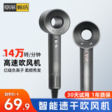 华强北吹风机家用负离子大功率不伤发无叶高速电吹风筒发廊用小电器家电礼物 星空灰【速干+单风嘴+支架】