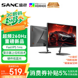 SANC盛色24.5英寸260Hz硬件低蓝光 Fast IPS 电竞显示器 耳机挂架小夜灯 HDR400认证电脑屏幕N50Pro6