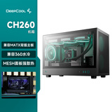九州风神（DEEPCOOL）CH260电脑主机机箱支持M-ATX背插主板/支持360水冷/ATX电源/兼容388mm显卡/Type-C接口