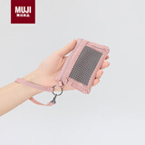 MUJI再生聚酯纤维 卡包 粉色 