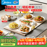 美的（Midea）随心卷折叠暖菜板 加热板饭菜保温板热菜板家用加热桌垫柔性面板加热杯垫暖菜热牛奶神器HBU6640R1