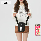 阿迪达斯（adidas）单肩包男包女包 新款斜挎包户外跑步健身运动包训练骑行便携小包 JZ7085/黑色 MISC-晒图退5【元】