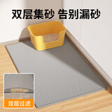疯狂的主人猫砂盆垫超大号防带出双层EVA控砂垫防滑滤砂垫耐磨耐抓猫咪用品