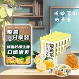 龙角散蜂蜜柠檬生姜味草本糖果 整盒装 69.3g*6袋 清新口气 草本配方