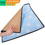 憨憨宠 宠物凉席 夏季狗狗垫子泰迪中小型犬夏天散热降温席子耐咬猫狗垫 双面凉席垫 蓝色小兔 40*30