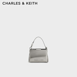 CHARLES&KEITH简约柔软链条迷你斜挎小方包女士生日礼物送女友CK6-30770642 Pewter锡灰色 XXS