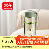 富光塑料茶杯水杯可爱ins风学生便携创意带盖杯子耐摔夏天简约太空杯