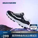 斯凯奇奥利奥|男鞋春季黑白老爹鞋复古熊猫鞋透气增高运动鞋8790091