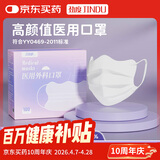 劲度（JINDU）医用外科口罩夏季薄款透气一次性独立包装防过敏防晒蝶形成人男女