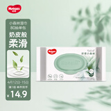 好奇（Huggies）小森林湿巾80抽加大加厚婴童手口适用植物纤维去油污消毒便携