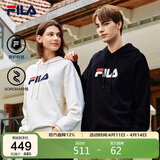 FILA斐乐官方情侣款连帽卫衣秋季休闲宽松针织长袖上衣