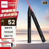 得力（deli）红光ppt翻页笔 翻页笔教师用可书写 触控笔 百米远控 磁力吸附 教师用激光翻页笔MA111