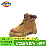 Dickies女士马丁靴高帮时尚情侣靴百搭工装靴女 土黄 女款-36 