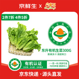 京鲜生&东升  有机生菜300g 有机蔬菜 火锅食材广东源头直发