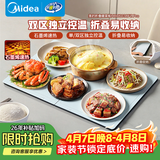 美的（Midea）暖菜板折叠2025新款石墨烯速热加热板 保温板热牛奶神器家用多功能加热桌垫暖奶暖茶HBU6038FZ Pro