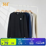 361°卫衣男装春夏季长袖运动服休闲跑步圆领宽松上衣服652334801D-6