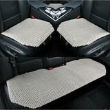 鑫天缘手工编织纯亚麻汽车坐垫单片夏季凉垫四季通用三件套前排单垫透气 手编A款（三件套）