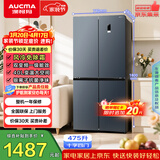 澳柯玛（AUCMA）475升十字对开双开四开门风冷无霜家用超薄大容量一级能效双变频电冰箱BCD-475WPHXFE
