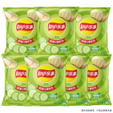 乐事（Lay's）薯片 黄瓜味 135克*7包 休闲零食 膨化食品