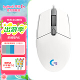 罗技（G） G102游戏鼠标有线机械RGB轻量化小手电竞宏编程吃鸡英雄联盟 102白色 第二代