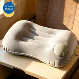 乐活旅行充气枕头腰垫便携式坐垫枕腰靠靠垫腰枕户外靠枕飞机抱枕气垫护腰