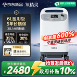 氧精灵医用级制氧机吸氧机轻音家用老人氧气机5L升级6L升中重度缺氧