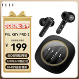 FIILKey Pro/key pro2智能降噪真无线蓝牙耳机 入耳半入耳切换 手机电脑高音质运动长续航耳机 Key pro2黑美人