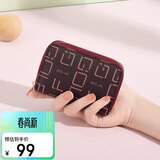 高尔夫（GOLF）卡包女印花女士零钱包多卡位包包女包手拿包休闲百搭钱包生日礼物