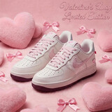 耐克NIKE女子空军一号情人节限定款 AF1 运动鞋IQ4937-161白36