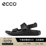 爱步（ECCO）凉鞋男 复古男士运动凉鞋夏天勃肯沙滩休闲鞋男皮凉鞋 科摩500944 黑色50094401001 39
