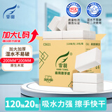 霏羽商用擦手纸1层120抽*20包速干纸酒店卫生间商场厨房用纸整箱CS621